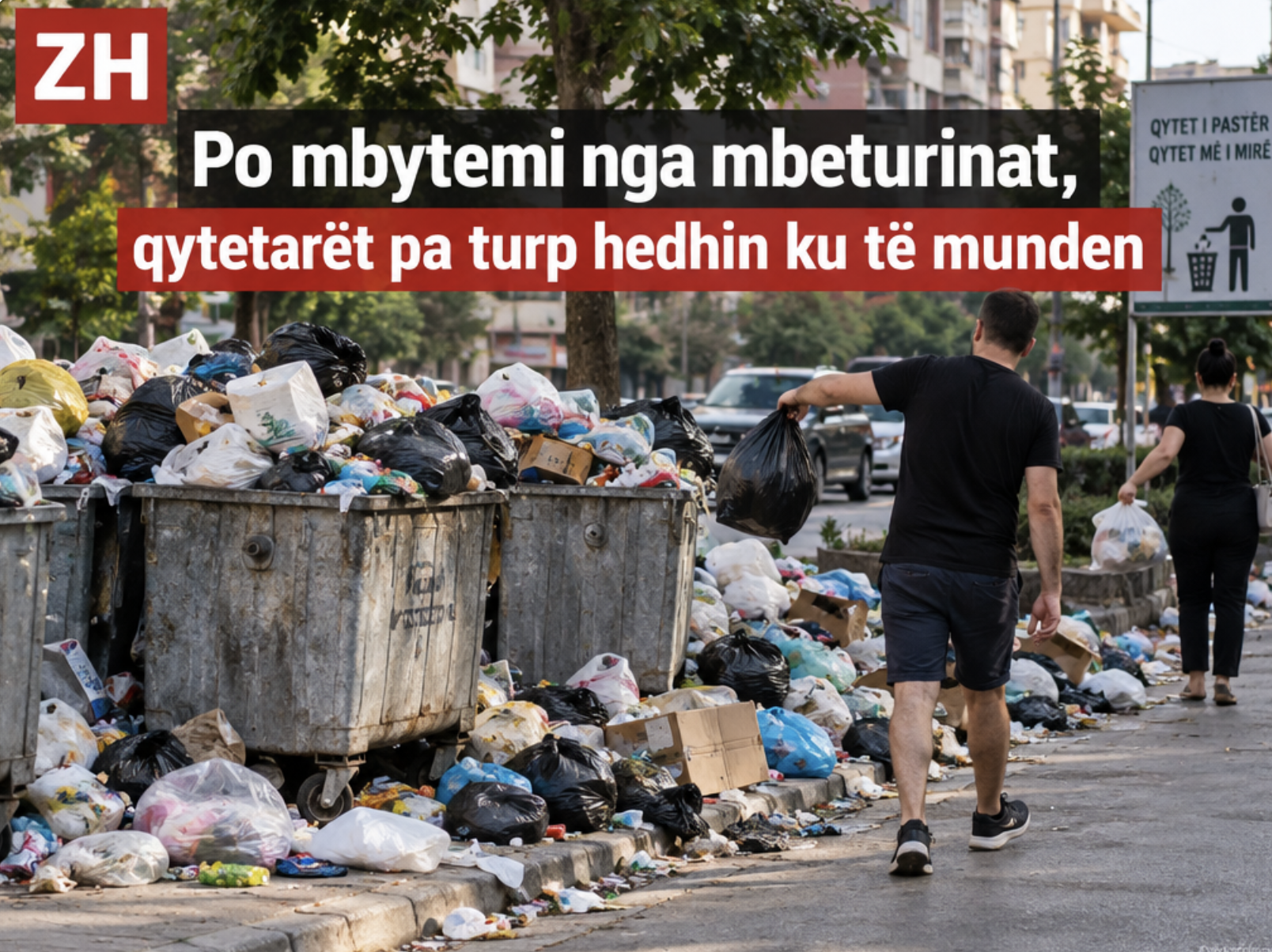 Editorial   Po mbytemi nga mbeturinat  qytetarët pa turp hedhin ku të munden 